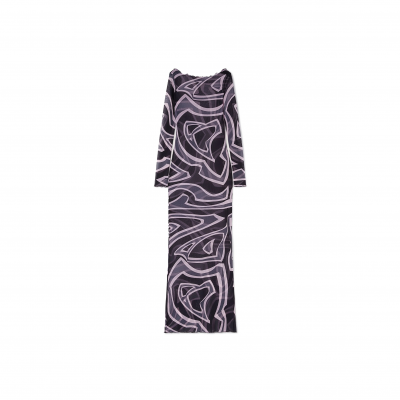 PUCCI LABIRINTO PRINT TULLE DRESS 5UJI355U749047